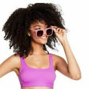 Stoney Clover Women Swim Top NWT Purple Size XSmall (0-2) Ribbed Cut Out Back